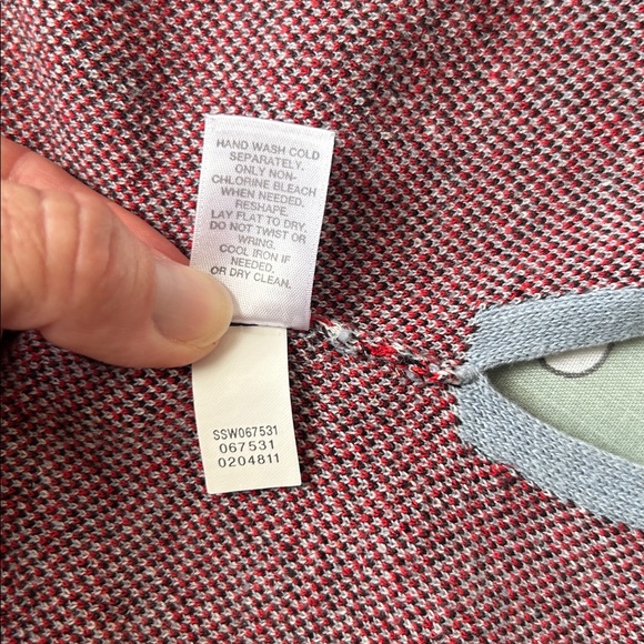 J. Jill‎ Linen Blend Aztec Fair Isle Geometric Sweater Lightweight Colorful M - Picture 5 of 13